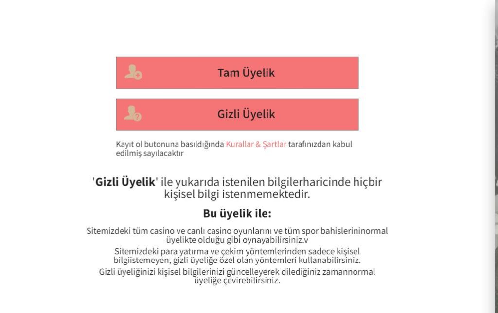 Pusulabet üyelik İşlemleri