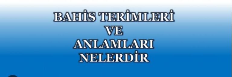 İddaa Terimleri