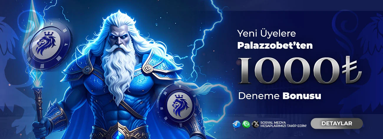 Palazzobet 1000 TL Deneme Bonusu